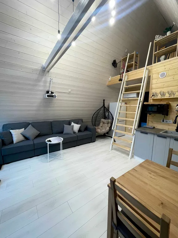 Треугольный дом с баней и сибирским чаном