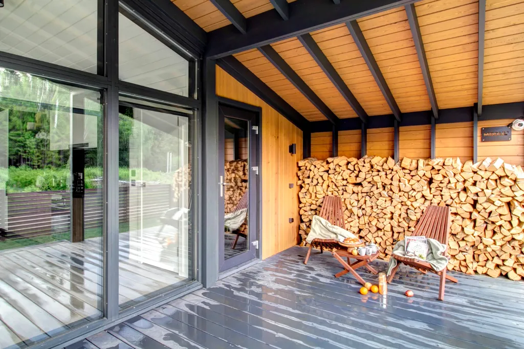 Уютный дoм с видом на лес в молoдoм пocёлкe