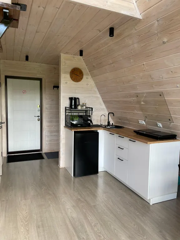 A-frame домик с видом на горнолыжку