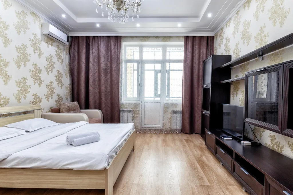 Светлая квартира на проспекте Мангилик Ел