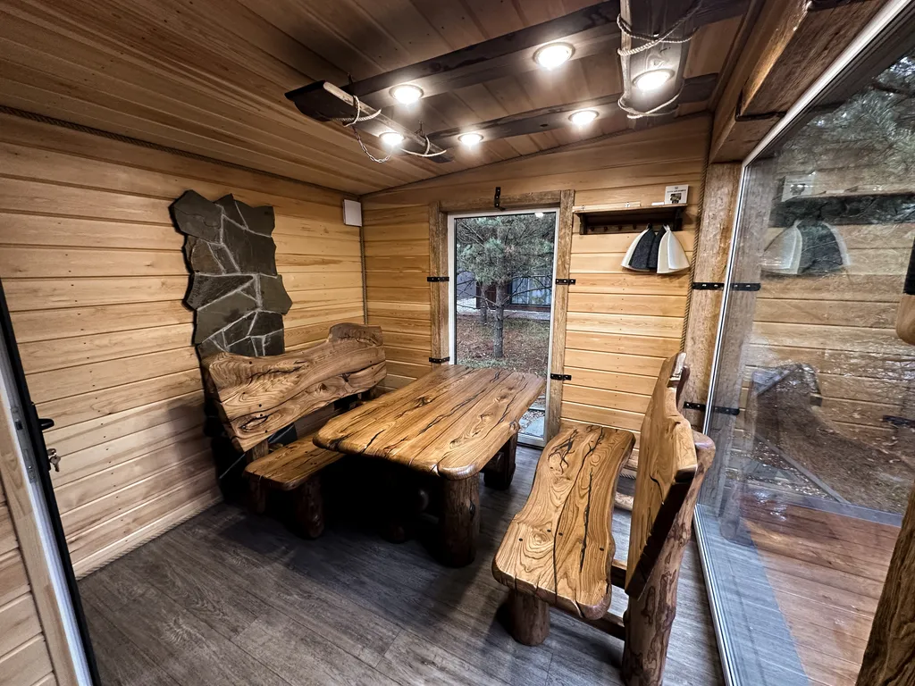 Коттедж Уютный гостевой дом с баней на дровах в сосновом лесу — Павловский Посад