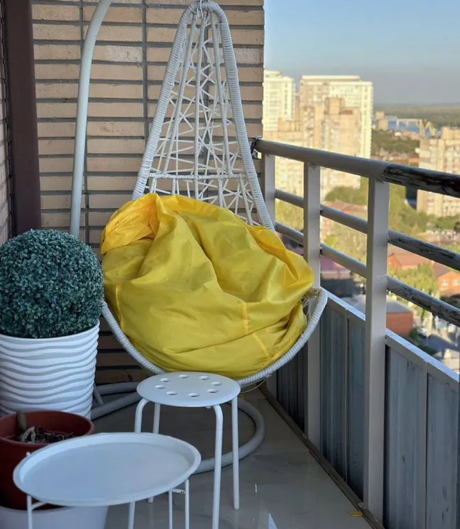 Атмосфера комфорта студия Ваниль с открытым балконом