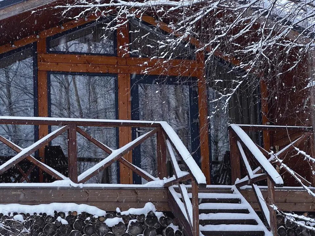 Барнхаус ВЕСНА с камином и баней