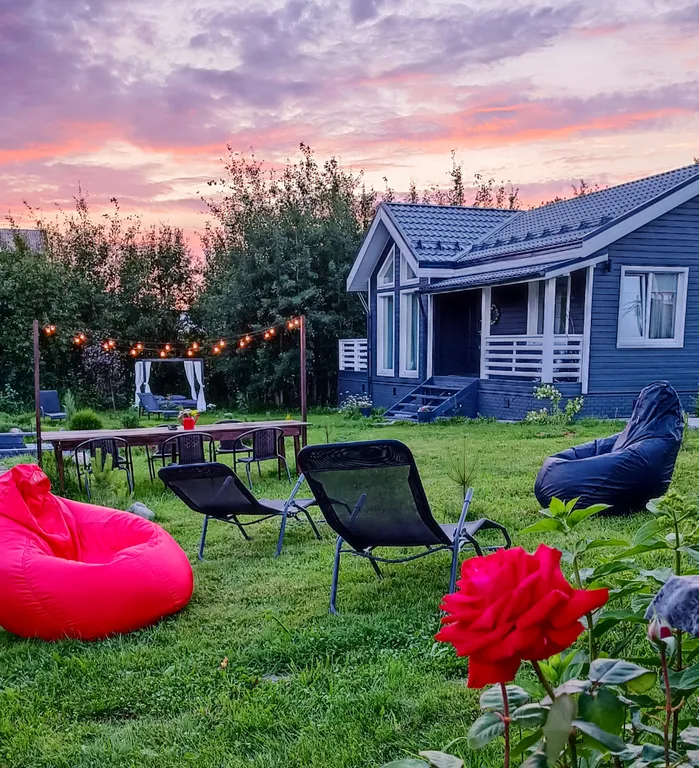 Уютный дом с панорамным видом, просторной территорией и баней