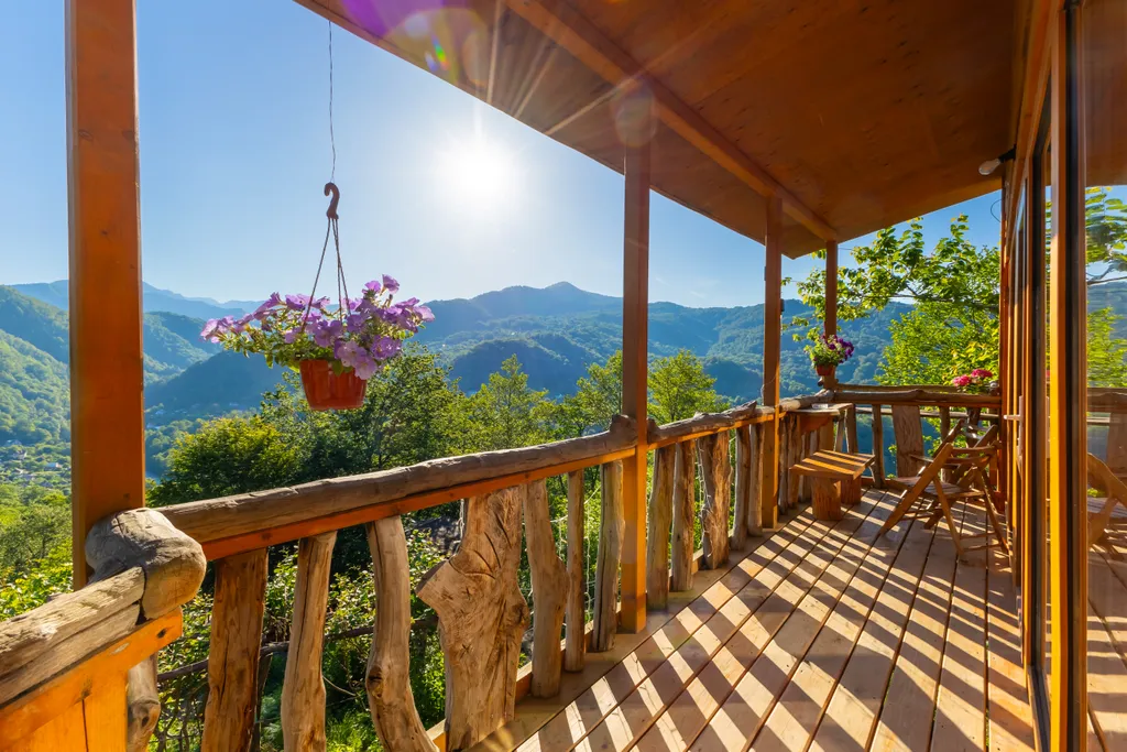 Коттедж Глемпинг с видом на горы — Пластунка