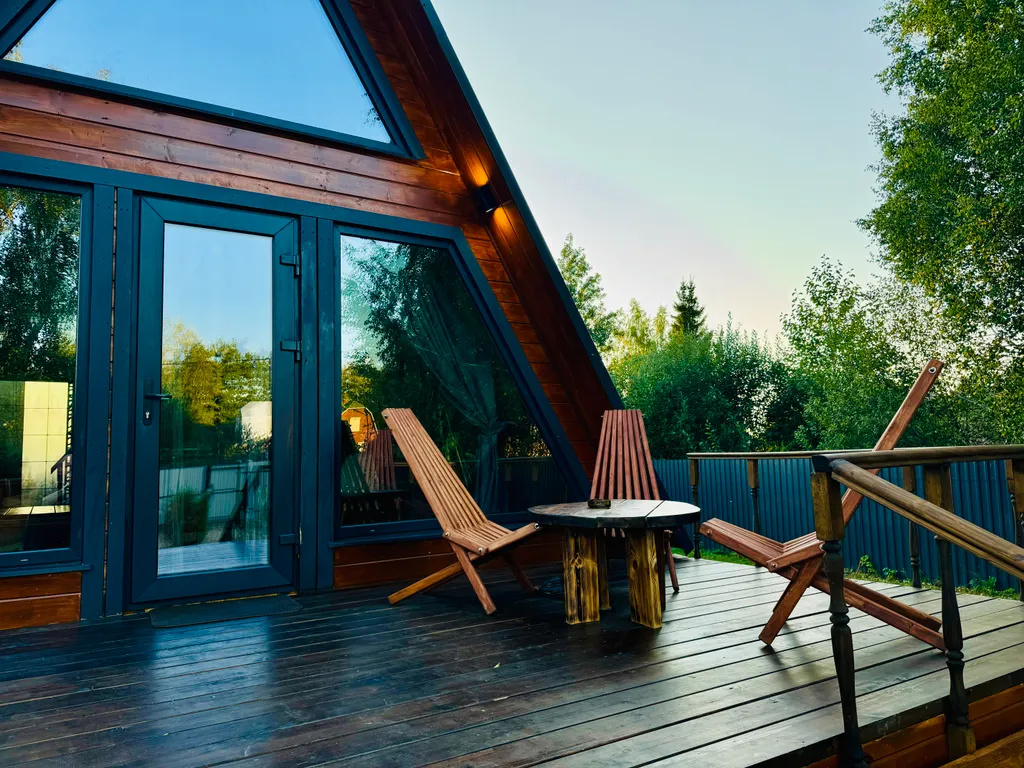 Уютный A-frame дом