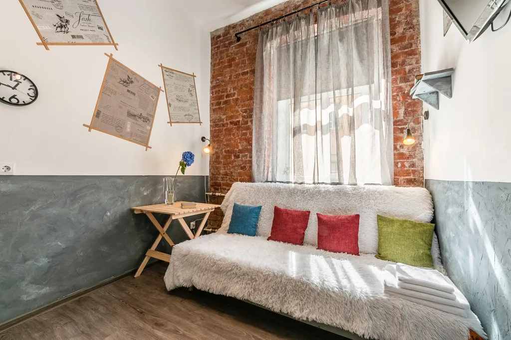 Квартира Квартира Уютная двухуровневая студия в центре СПб, напротив Московского вокзала — Санкт-Петербург