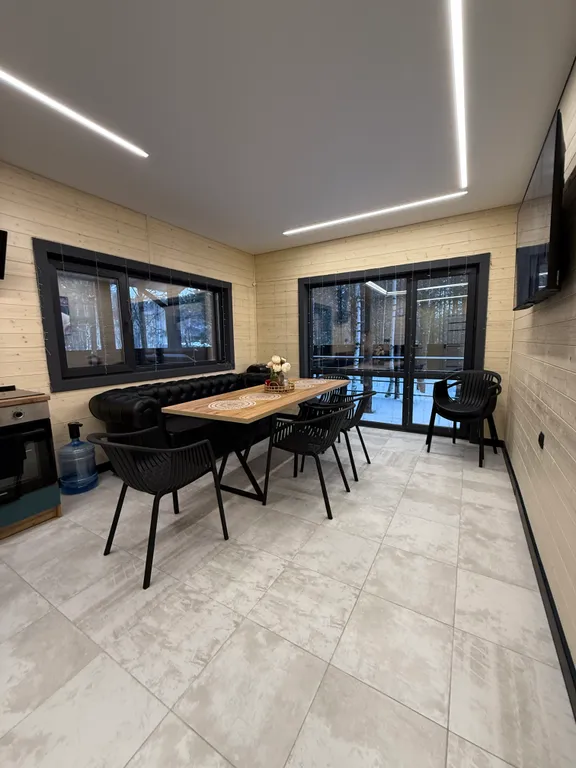 Гостевой дом с баней и чаном в лесу