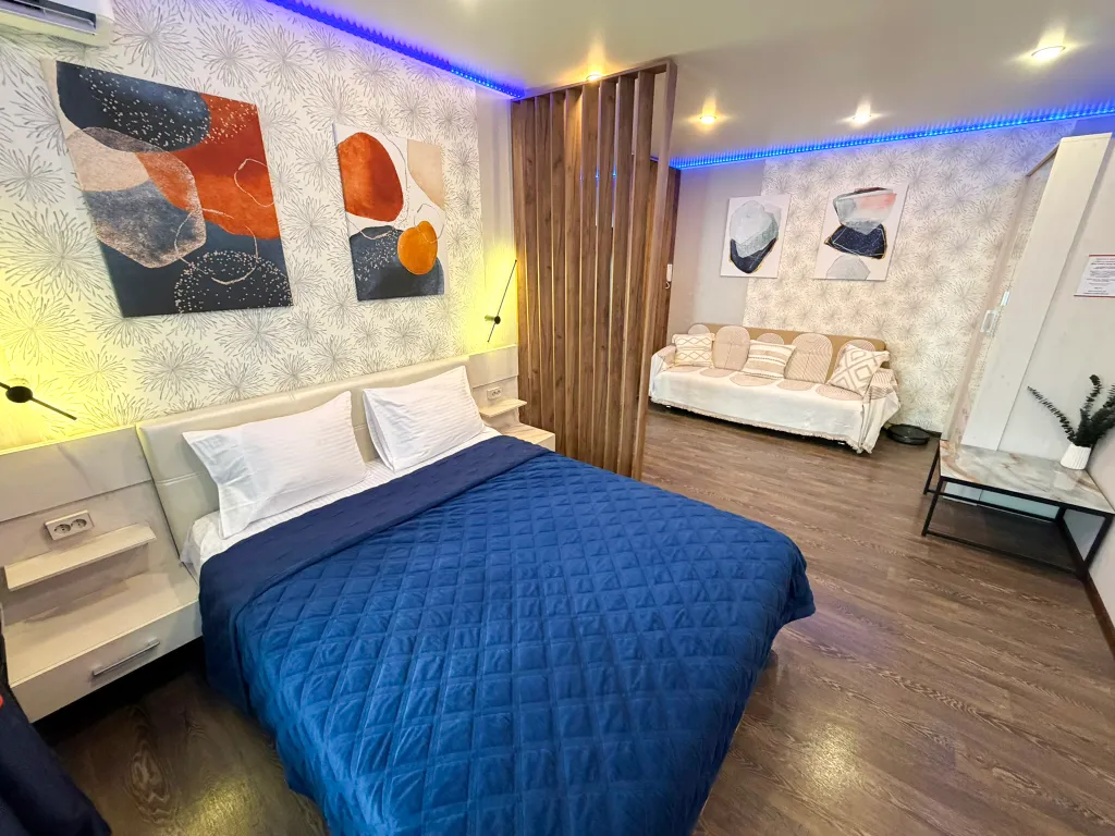 Vip-loft с джакузи, большая 1-комнатная квартира