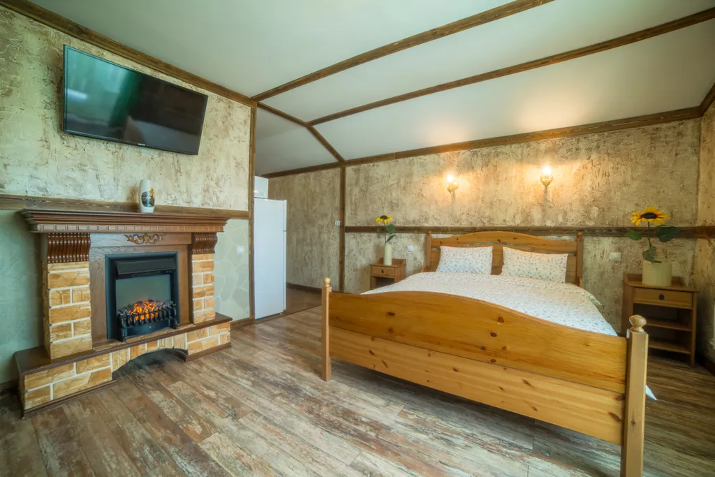 Люкс с джакузи и камином