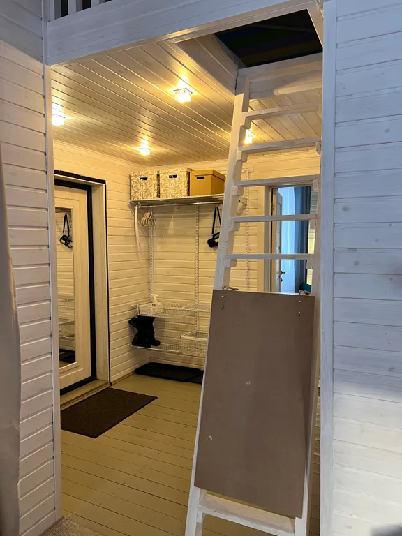 Уютный дом с видом на березовую рощу