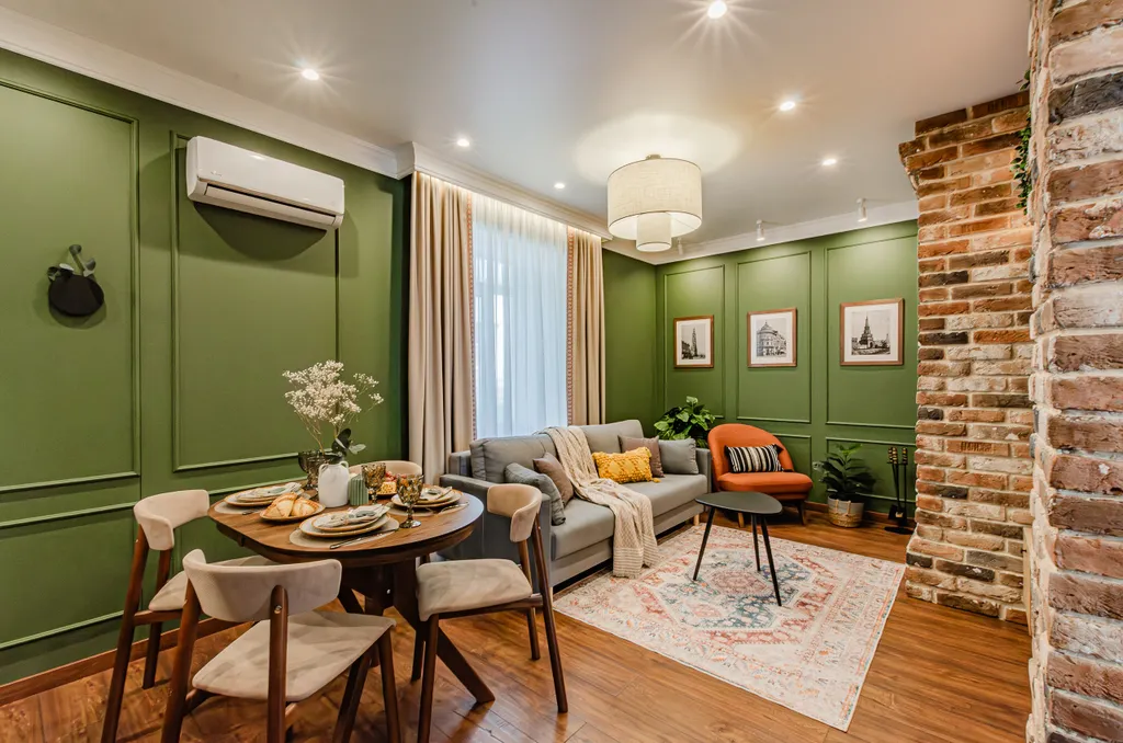 Атмосферная квартира с 2 спальнями в тихом центре города