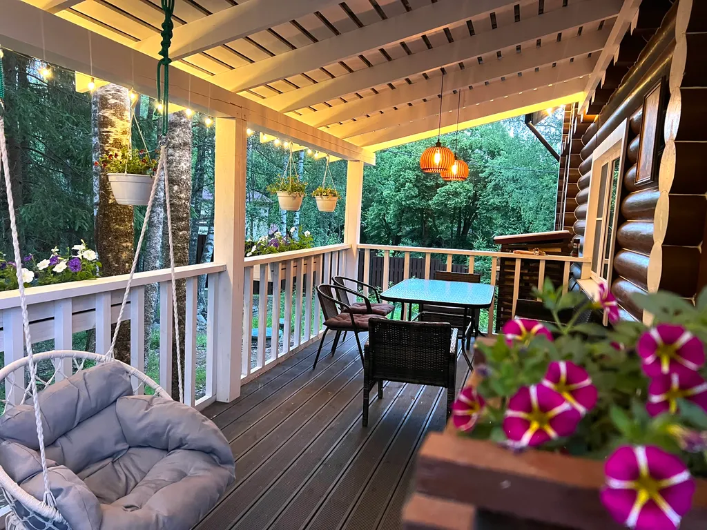 Коттедж Коттедж Уединённый лесной комплекс Финский Лес у моря — Приморск