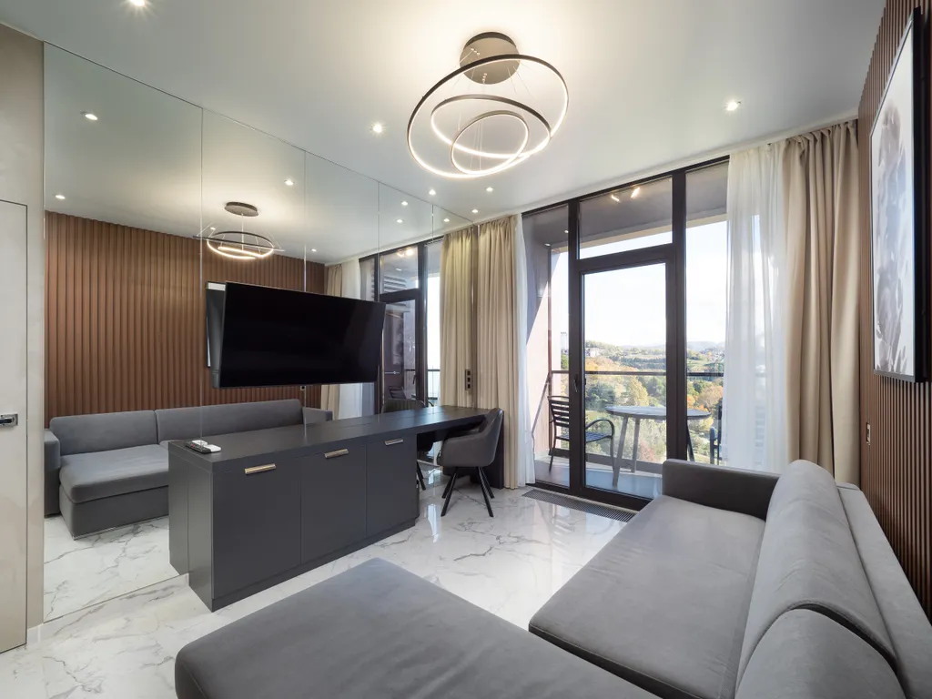 Апартаменты с красивым панорамным видом на Дендрарий и море