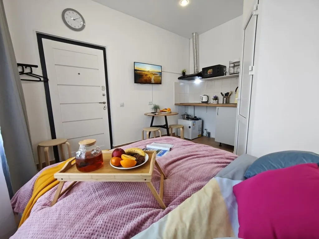 Комфортабельная студия со всем необходимым для двоих гостей