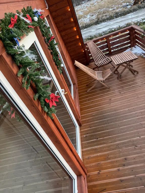 Загородный дом с баней и чаном