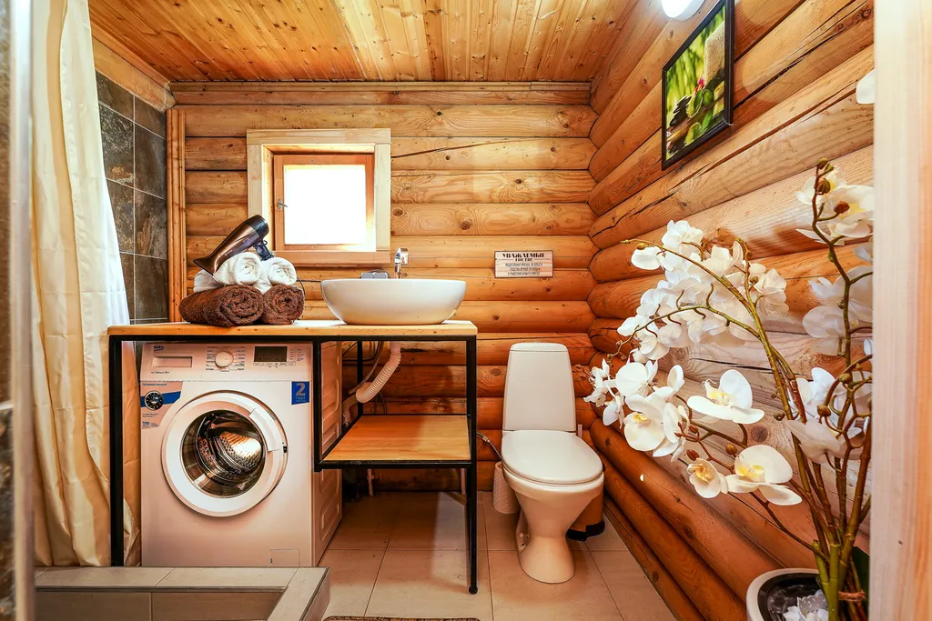 Эко-дом из Сруба с бассейном