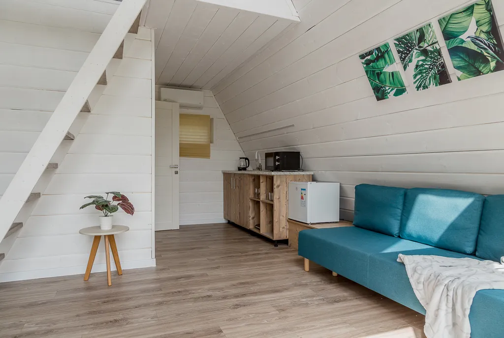 Уютный А-фрейм в современном стиле