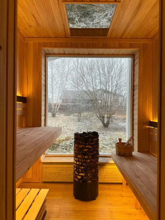 Уютный сканди коттедж с сауной