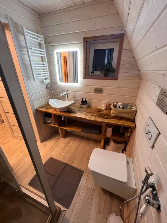 Домик с купелью фурако и русской баней