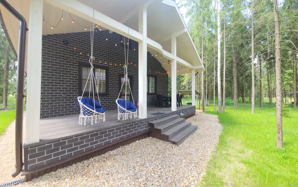 Коттедж Коттедж в Forest house с сауной в лесу — Никулино