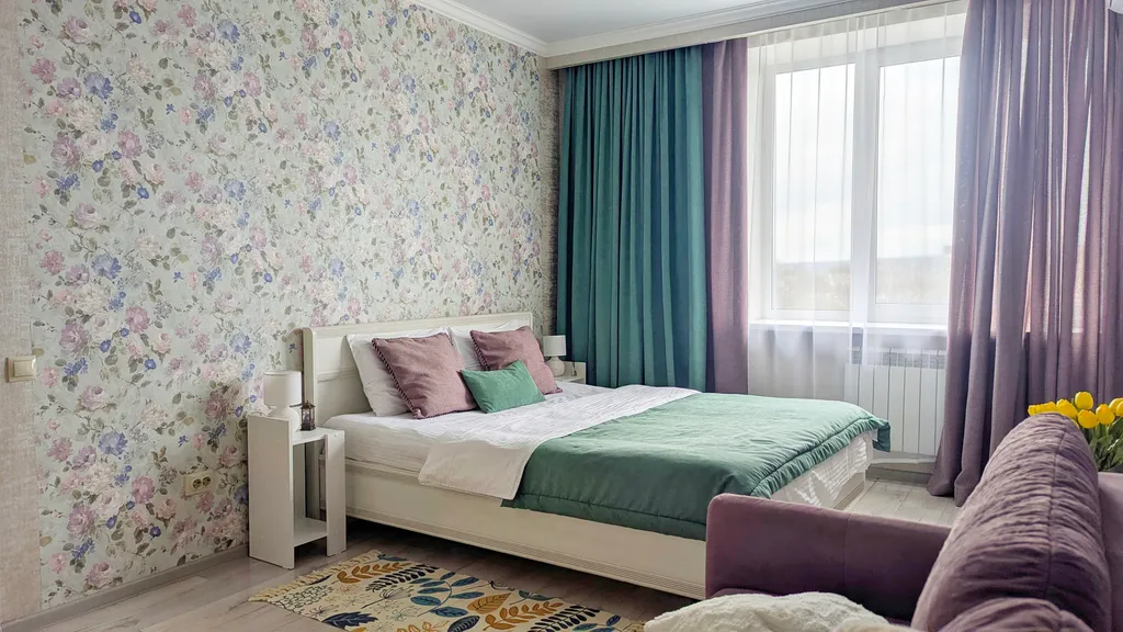 Светлая квартира c открытым балконом