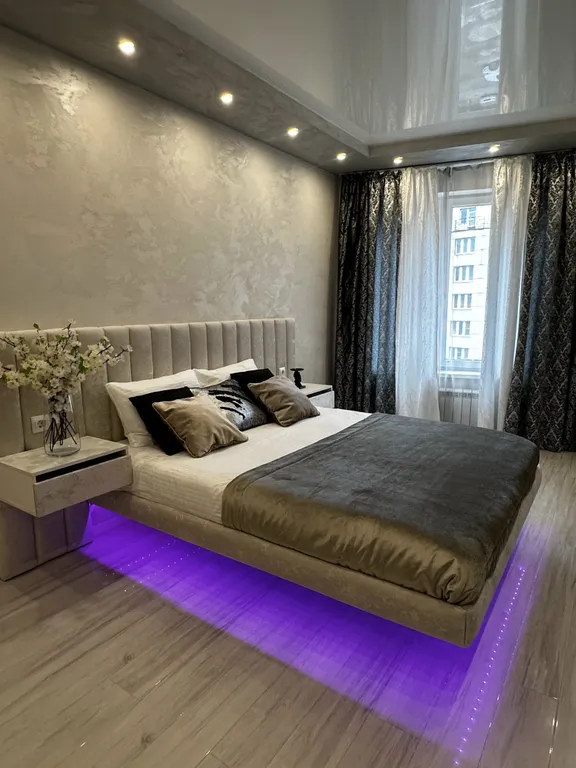 Квартира Стильные апартаменты с парящей кроватью и джакузи — аренда посуточно в Выборг