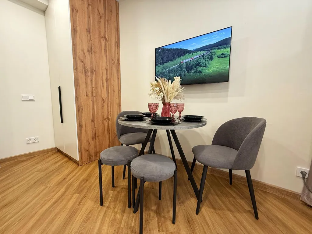 Апартаменты с террасой для четверых, 3 минуты до пляжа