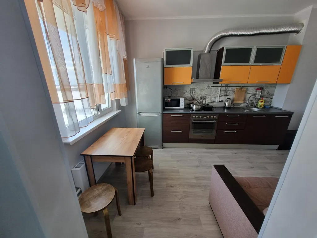 Уютная однокомнатная квартира с видом на реку