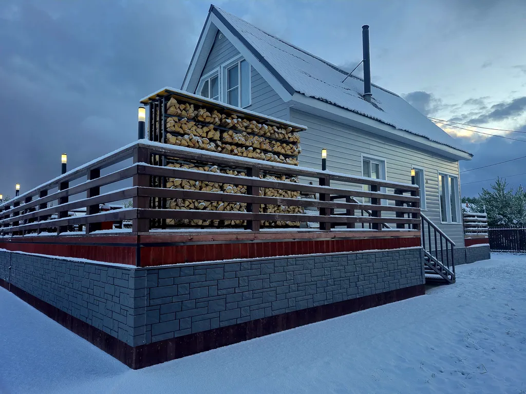 Коттедж Дом с панорамной терассой и камином рядом с Петровским каналом — Волхов