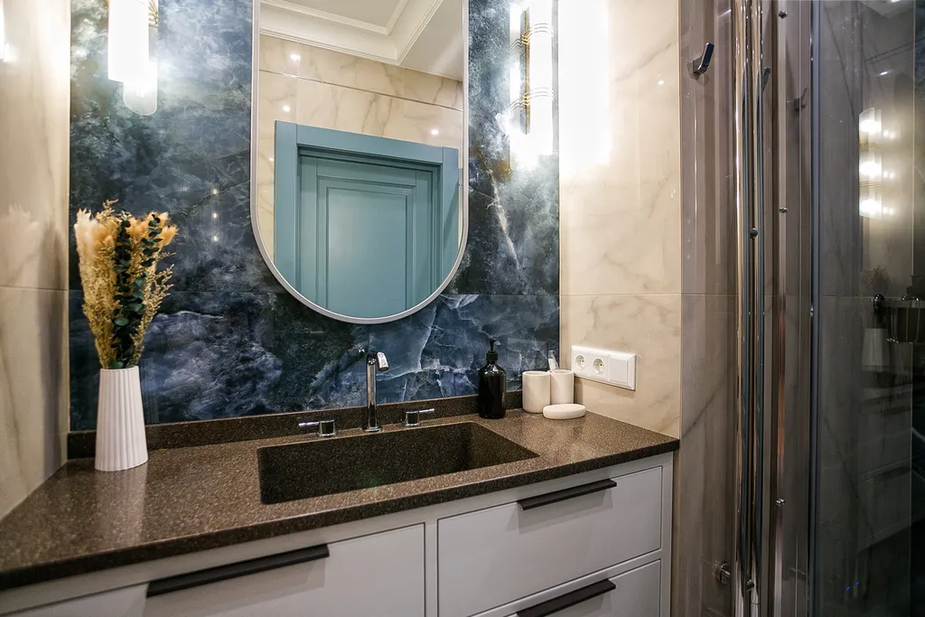 Апартамент с панорамой на море с террасой и 2 санузлами