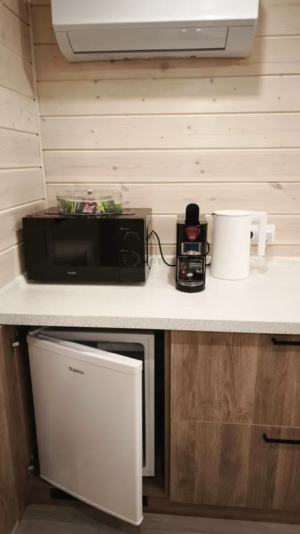 Дом с купелью в сосновом лесу