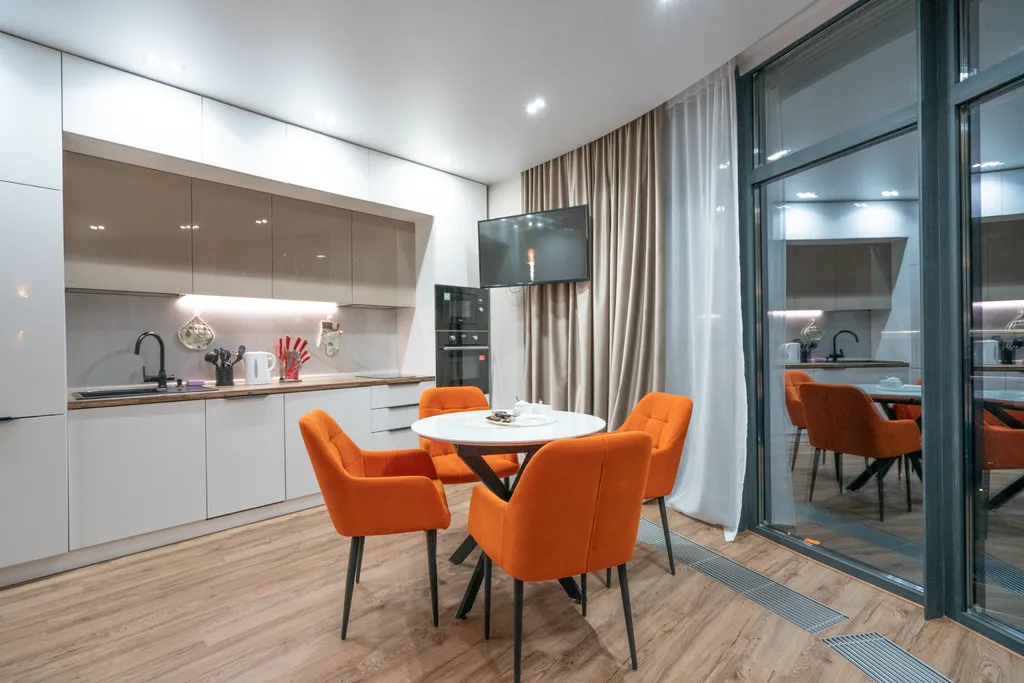 Дизайнерские апартаменты LS-LUX-ORANGE в ЖК Крымская Резиденция