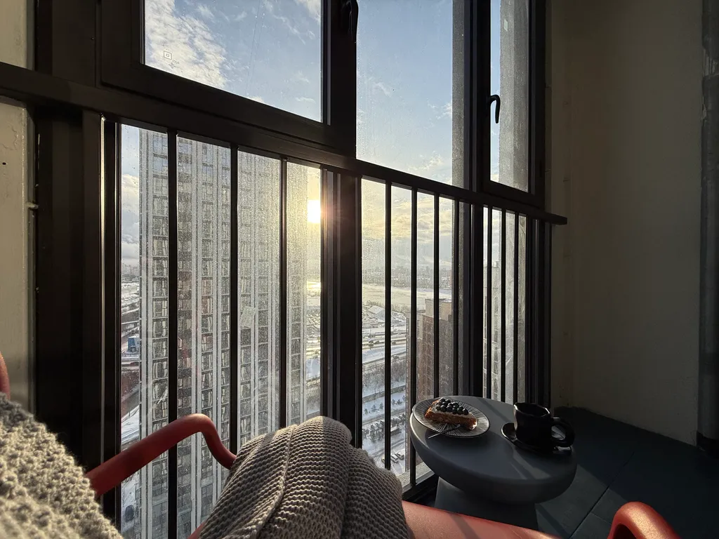 Квартира Квартира Яркий дизайн, панорама на реку прямо с кровати — Новосибирск