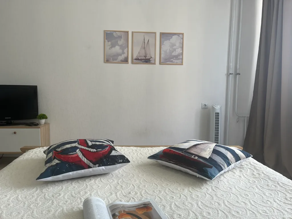 Светлая квартира с видом на закат в современном ЖК Геометрия