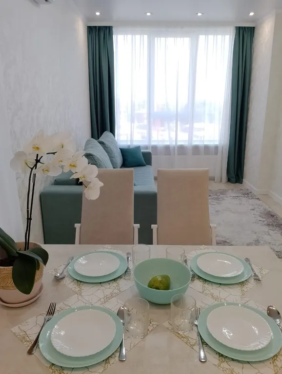 Новая евродвушка в 10 минутах езды от центра рядом с Волгой