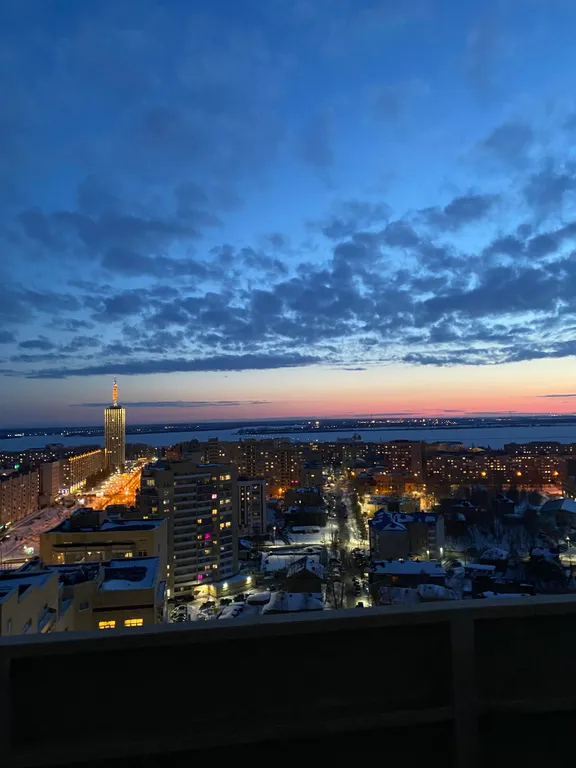 Зелёная квартира с потрясающим видом на город и реку Двину