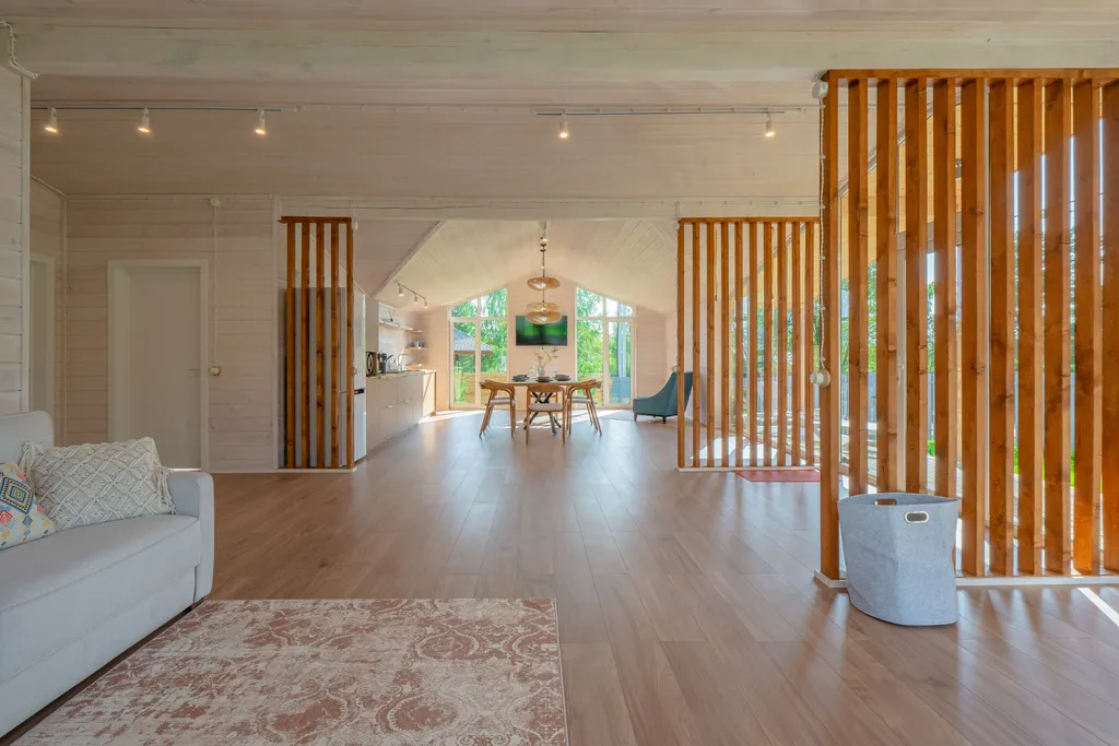 Светлый дом с панорамной гостиной