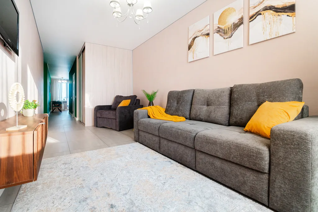 Евро-двушка в новом ЖК - до 3 гостей