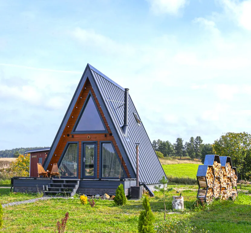 Коттедж Дом Афрейм светлый с подогреваемой купелью Лисичкино — Микли