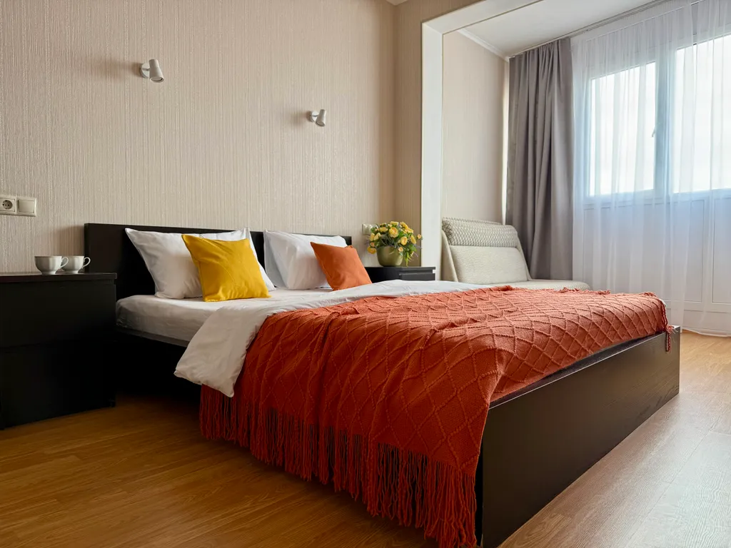 Просторная 2-комнатная квартира с шикарным видом на горы, город и море