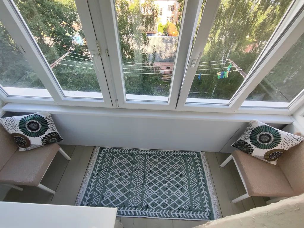 Однокомнатная квартира на 3 спальных места, с балконом