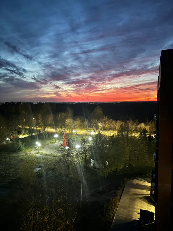 Квартира с видом на пруд и лес