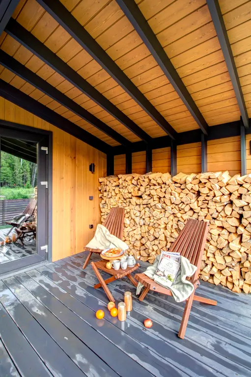 Уютный дoм с видом на лес в молoдoм пocёлкe