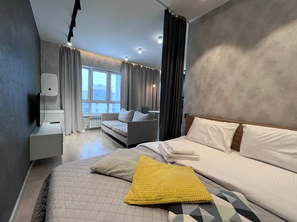 1-комнатные апартаменты УНИК АПАРТ на Терешковой с видом на город