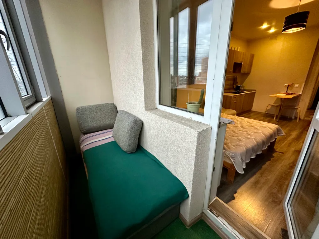 Уютная квартира у метро Девяткино видно из окна