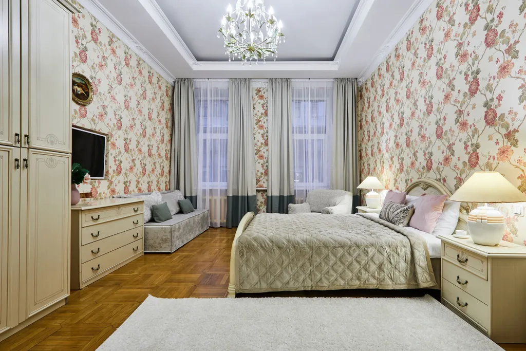 3 спальни, балкон, красивый дом