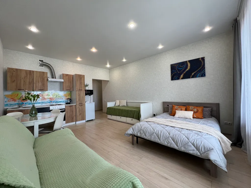 Студия с видом на аэропорт какдома