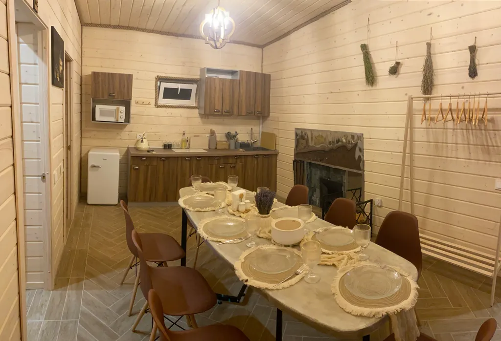 Дом с русской баней на дровах и чаном