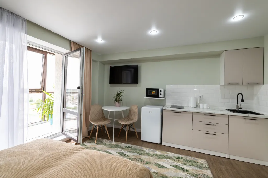 Видовой двухместный номер премиум с балконом